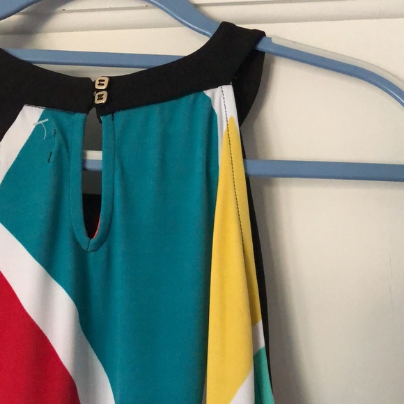 Worthington size large stretch, color block, swing dress. Size XL. Comfy. NWOT - Picture 3 of 6